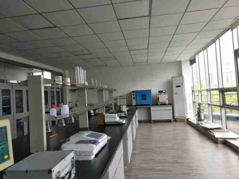 Analytical instruments on the laboratory bench