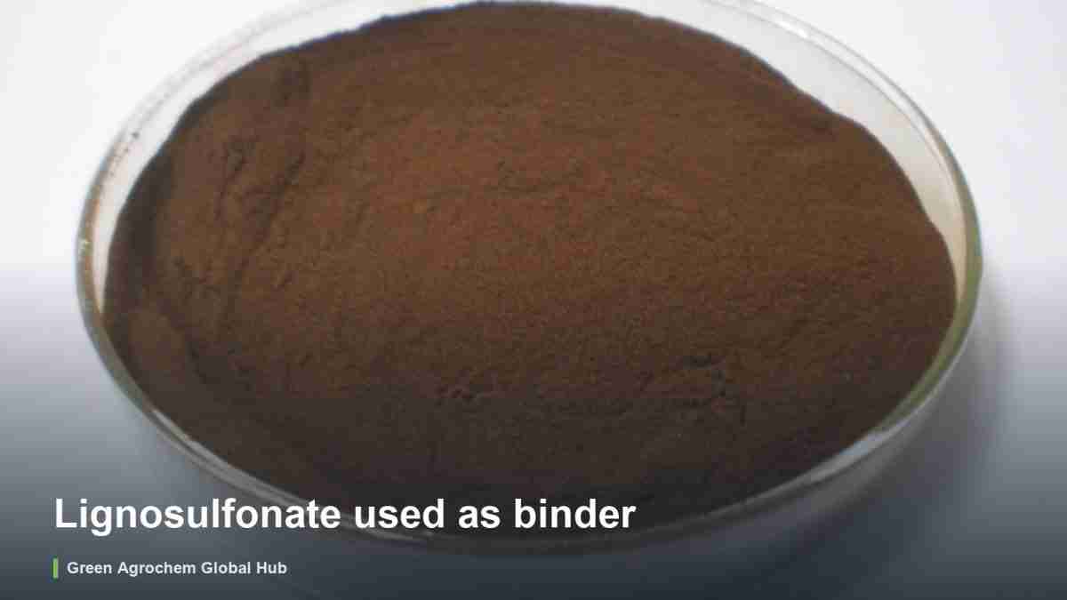 Lignosulfonate used as binder